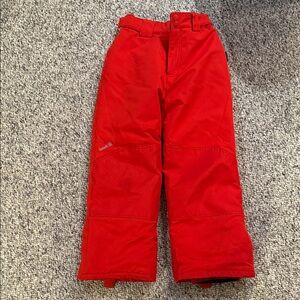 Kamik red ski snow pant sz 7